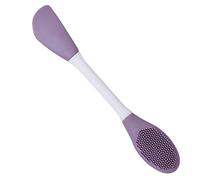 DECOMELODY Applicateur de Masque Visage Silicone Double Embout Brosse Exfoliante Douce pour Nettoyage Profond Outil Réutilisable pour Soins Peau Sensibles Maison et Voyage