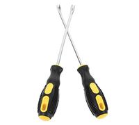 DECOMELODY Arrache-clou Et Extracteur De Clous 15 Cm En Acier Carbure Trempé Levier V-courbé Pour Artisans Et Tapissiers, Outil Manuel Pour Retrait D'agrafes Et Clous, Usage Intérieur Et Atelier