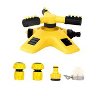 DECOMELODY Arroseur Automatique Rotatif avec Adaptateur Pouce et Kit de pour Arrosage de Jardin