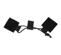 DECOMELODY Attache De Fixation Radio Élastique Nylon Noir Mat, Support Poitrine pour Radio sans Mains, Maintien Solide, Fixation Rapide, Accessoire Extérieur pour Usage Équipe Sportive Et Jeu De Rôle