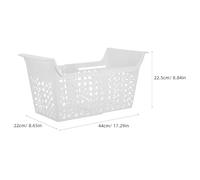 DECOMELODY Bac de Rangement Extensible pour Congélateur Coffre Panier de Congélation Petit Format en Matériau Solide Trous de Drainage Organisateur Pratique Cuisine et Congélateur Coffre