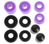 DECOMELODY Bagues De Skateboard Et Coupelles De Pivot en PU Violet, Doubles Kick, Amortisseurs pour Trucks Longs Et Surfskate, Accessoires De Remplacement pour Skate Outdoor