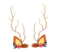 DECOMELODY Barrettes de Noël Forme Cerf Pince à Cheveux Décorative pour Fêtes de Fin Année Épingle à Cheveux Unique