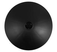 DECOMELODY Base Pivotante Ronde en Plastique Noir pour Chaise de Barbier et Tabouret de Bar, Diamètre 40 Cm Trou Central de 5 Cm, Facile à Nettoyer et Protège Les Surfaces Les Bars