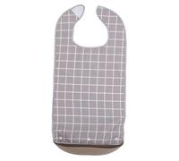 DECOMELODY Bavoir Adulte Imperméable Lavable pour Seniors Hommes Femmes Protection Repas Réutilisable PVC Tpu Grand Format Portable pour Personnes Âgées et Convalescentes