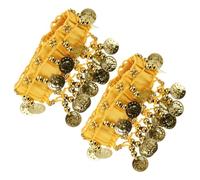 DECOMELODY Belly Dancer Anklet with Coins Ethnic Style Ankle Cuff for Belly Dance Supplies Lightweight Decorative Dancing Jewelry for Dance Parties and Yoga