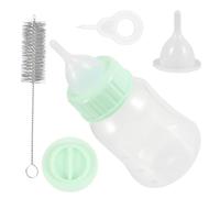 DECOMELODY Biberon pour Chaton Vert Bouteille Alimentation Anti-Usure Né Nourrisseur pour Chiots et Petits Animaux Léger et Portable Facile à Nettoyer