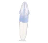 DECOMELODY Biberon Silicone pour Distributeur de Purée de Riz avec Cuillère Souple Roulement avec Base Stable pour Alimentation Liquide et Semi Solide des Nourrissons