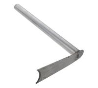 DECOMELODY bineuse de Jardin Outil à Main houe de désherbage Mini houe à Main pour Le désherbage à Manche Court arracheuse Petite Silver