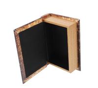 DECOMELODY Boîte à Bijoux de Livre, Faux Livre Décoration, Bois PU | Rangement pour Clés et Bijoux, Protection la Perte, Usage Pratique à Maison, Style Vintage Décoratif