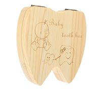 DECOMELODY Boîte à Dents de Lait Design Compact en Plastique pour Garçon et Filles, Conservation de Souvenirs, Protège-dents de Bébé pour Garder la Mémoire Dentaire