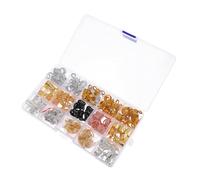 DECOMELODY Boîte D'accessoires Pour Cheveux Bobines De Cheveux Anneaux De Tresses Menottes En Métal Perles Pour Dreadlocks Assortiment Multicolore Pour Coiffure Fête Mariage Photo