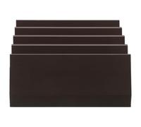 DECOMELODY Boîte de Rangement Multifonctionnelle pour Lames de Rasoir 12 Emplacements, Compacte Marron 10,4 X 9,9 X 4,1 CM, Étui Sécurisé pour Tondeuse à Cheveux, pour Salle de Bain, Salon et