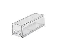 DECOMELODY Boîte de Rangement Réfrigérateur Transparente Pet Bac de Conservation Hermétique Moyen Organisateur Pratique pour Fruits Légumes et Viandes Facile à Nettoyer