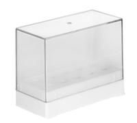 DECOMELODY Boîte de Rangement Transparente pour Embouts de Perceuse à Ongles Organisateur Pratique et Portable pour Stockage et Présentation de Forets Usage Professionnel et Familial