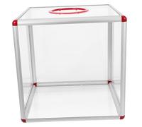 DECOMELODY Boîte de Tirage Transparente Acrylique Urne Multifonction pour Dons Billets et Cartes Facile à Assembler pour Événements et