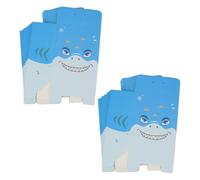 DECOMELODY Boîtes à Bonbons en Carton Requin Bleu 25 Pièces pour Shower et Anniversaire Garçon et Filles, Coffret Présents Originales et Pratiques pour Friandises et Chocolats