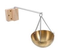 DECOMELODY Bol à Huile Essentielle Sauna Acier Inoxydable Support Mural Aromathérapie Tasse Diffuseur Huiles Aromatiques pour Spa et Salon