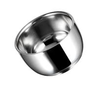 DECOMELODY Bol à Mousse pour Rasage Inox Épais Bol à Savon pour Hommes pour Barbe Facile à Nettoyer Usage Familial et Professionnel