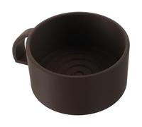 DECOMELODY Bol à Raser Vintage Marron 3D en Céramique pour Mousse Épaisse, Gobelet à Savonnette à Raser Humide pour Homme, Tasse de Rasage Traditionnelle pour Soin Barbe et Voyage