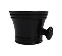 DECOMELODY Bol de Rasage Portable Noir en Matériau Solide Tasse à Raser Résistante à L'Usure Capacité Optimale pour Mousse Rapide Fourniture de Barbe pour Maison et Salon