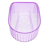 DECOMELODY Bol de Trempage pour Ongles Violet, Plastique Résistant, Adoucissant Cuticules, Kit Dissolvant Vernis Gel, pour Manucure Professionnelle et Soin des Mains en Salon