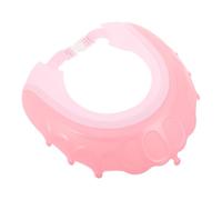 DECOMELODY Bonnet de Garçon Fille Réglable Silicone Doux avec Visière Étanche et Protection des Oreilles Chapeau de Lavage pour et Tout Petits Design Couronne Ajustable Rose