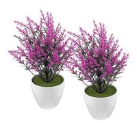 DECOMELODY Bonsai Artificiel Décoratif Réaliste Plante en Pot Fausse pour Décoration De Bureau Et Salon Bonsaï Dornement pour Table Plante Verte Artificielle Imitation Couleur