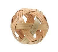 DECOMELODY Boule Décorative Tressée en Bambou Grosse Taille, Décoration Intérieure Rustique pour Maison et Bureau, Accessoire Artisanal Écologique et Naturel, Objet Déco Originale pour Table