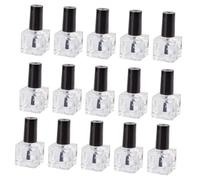 DECOMELODY Bouteilles De Vernis à Ongles Vides Couvercle 20 Pièces 8ml Carrées Étanches Pour Diy Nail Art Et Rangement