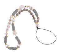 DECOMELODY Bracelet Téléphone Perlé Lune Étoile Lanière Poignet Multi-usages pour Mobile Caméra Clé Cordon Antiperte pour Activités Extérieures