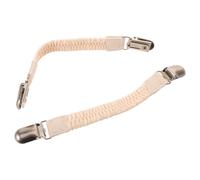 DECOMELODY Bride de talon de sabot et mules, bride arrière beige avec boucle métal, antidérapante et résistante, pour usage domestique et activités extérieures, 1 paire