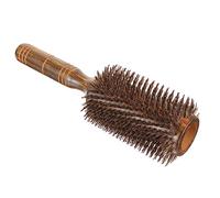 DECOMELODY Brosse à Cheveux Coiffante Pour Cheveux Bouclés Extra Large Brosse à Friser En Bois Poils De Sanglier Pour Femmes Massage Cuir Chevelu Coiffage Maison Quotidien