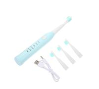 DECOMELODY Brosse à Dents Électrique Enfant USB Rechargeable Vitesses Brosse Souple Protectrice des Gencives Étanche Nettoyage Profond Tête Amovible pour Enfants Bleu
