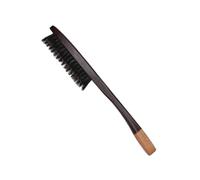 DECOMELODY Brosse Cheveux Bouclés Bois Débène Démêlante Douce à Trois Rangées Coiffage Volumisant Brosse Portable pour Cheveux Frisés et Ondulés Protection Nœuds et Chevelu Sensible