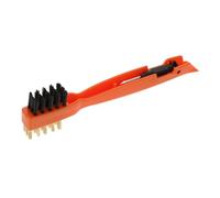 DECOMELODY Brosse de Nettoyage pour Table de Cuisson Orange Brosse Cuisine Multifonction Facile à Utiliser et Pratique avec Manche Confortable pour Accessoires Poêle et Plaque Chauffante