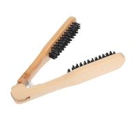 DECOMELODY Brosse Lissante En Bois à Double Face v Formée Anti-frisottis Peigne Et Brosse Pour Femme Usage Quotidien Soins Capillaires