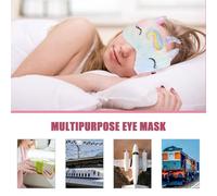 DECOMELODY Cache-œil Peluche Pour Garçon Et Filles Licorne Tie-dye, Masque De Sommeil Bandeau Élastique, Confortable Et Léger, Sieste à La Maison, Détente Et Voyage, Accessoire Décoratif Pour Fille