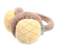 DECOMELODY Cache-oreilles Pour Hiver Doux Pour Oreilles Muffs Chauds Pour Femmes Motif Cartoon Ananas Parfaits Pour Activités Extérieur