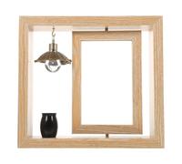 DECOMELODY Cadre Photo Rotatif avec Urne Noire pour Souvenirs Animaux Domestiques Cadre de Bureau Mémorial pour Chien et Chat de Table avec Urne