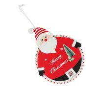 DECOMELODY Calendrier de Noël Bois Suspendu avec Pendentif Personnage Ancien Décor Mural Compte à Rebours pour Fête de Noël Décoration Suspendue Réutilisable et Colorée