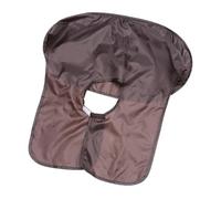 DECOMELODY Cape de Coiffure Multifonctionnelle Portable Pliable pour Salon Tablier Rasage Barbe et Coupe Cheveux Protection Vêtements et Cou Couleur Café