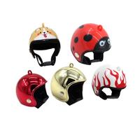 DECOMELODY Casque De Poulet Protection Tête De Poussin Ajustable Léger en Plastique Coloré 5 Pièces Usage Extérieur pour Animaux De Compagnie