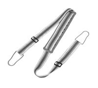 DECOMELODY Ceinture de Massage Lombaire Électrique Boucle en Acier Masseur Abdominal Automatique Ajustable Accessoire Fitness pour Entraînement à Domicile et Tapis de Course Équipement