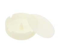 DECOMELODY Cendrier Silicone Rond avec Couvercle Résistant à Haute Température et Antichoc pour Maison et Bureau Rangement Facile des Cendres Design Lumineux et Décoratif