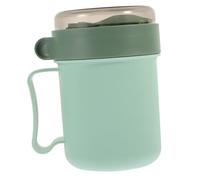 DECOMELODY Cereal Cup Portable With Lid For Breakfast Microwave Milk Soup Porridge Lightweight Insulated Lunch Mug For The Go Couleur Aléatoire