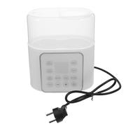 DECOMELODY Chauffe-Biberon Double sans Eau Blanc 220V Ue Chauffe-Lait Portable Multifonction avec Thermostat Précis Compatible Toutes Tailles de Biberons Voyage et Nourrisson