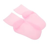 DECOMELODY Chaussettes de Natation Antidérapantes en Silicone, Longues Taille 35-39, Chaussettes Hydratantes pour Pieds Secs, Protection 360° pour Sport Aquatique, Couleur Rose