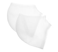 DECOMELODY Chaussettes de Protection Talon Gel de Silicone Hydratant Antidérapant Soins des Confort Ajustable Protège-plaies Blanche