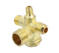 DECOMELODY Clapet Anti-retour Filetée Voies pour Compresseur Air Alliage Zinc Remplacement Pratique pour Contrôle Sécurité Pressostat